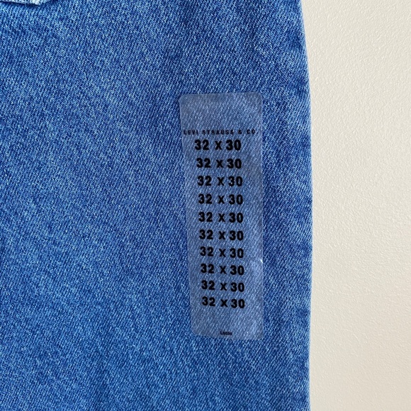 Vintage NWOT Levi's 506 Orange Tag Straight Leg Denim Jeans 11" Rise 32x30 - Picture 5 of 8